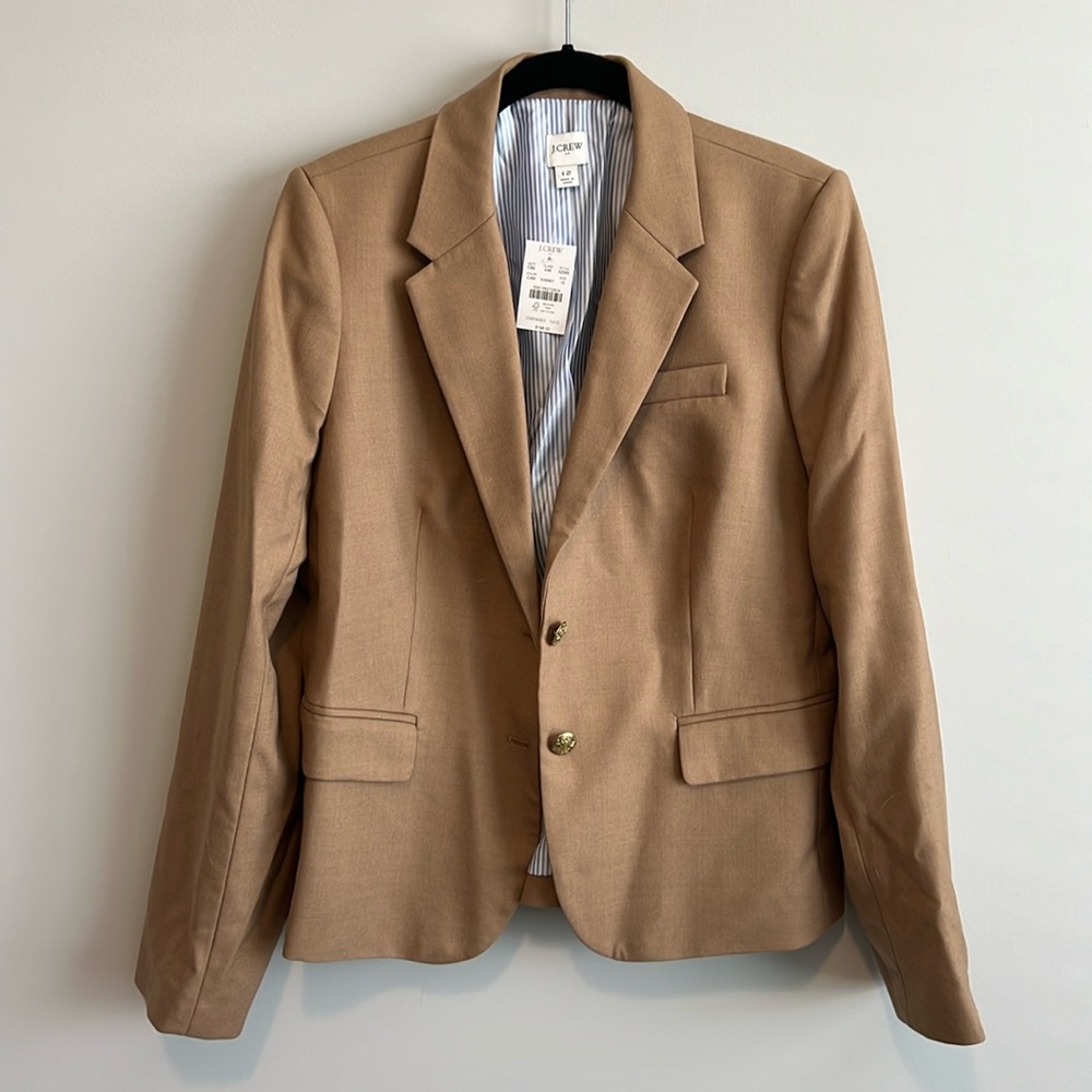 J Crew Camel Blazer Size 12